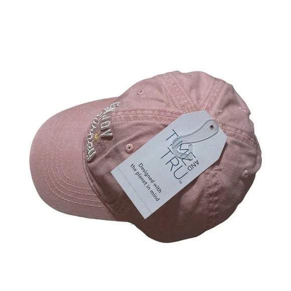 Time and Tru Dusty Rose Blush Cap with Embroidery - Picture 8 of 13